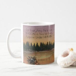 Ecclesiastes 3:1  Bible Verse Rustic Landscape  Coffee Mug
