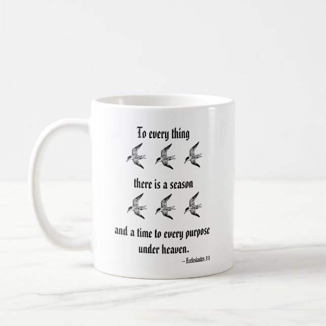 Ecclesiastes 3:1 coffee mug (Left)