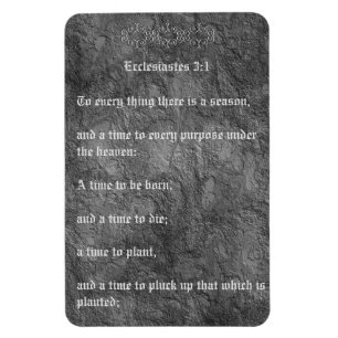 Ecclesiastes 3:1 Distressed Aged Texture No Tears Magnet