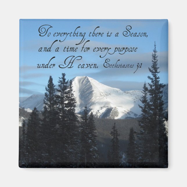 Ecclesiastes 3:1 magnet (Front)
