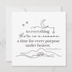 ECCLESIASTES 3:1 - Personalized Note Card