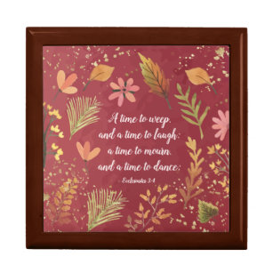 Ecclesiastes 3:4, A time to weep, a time to laugh Gift Box
