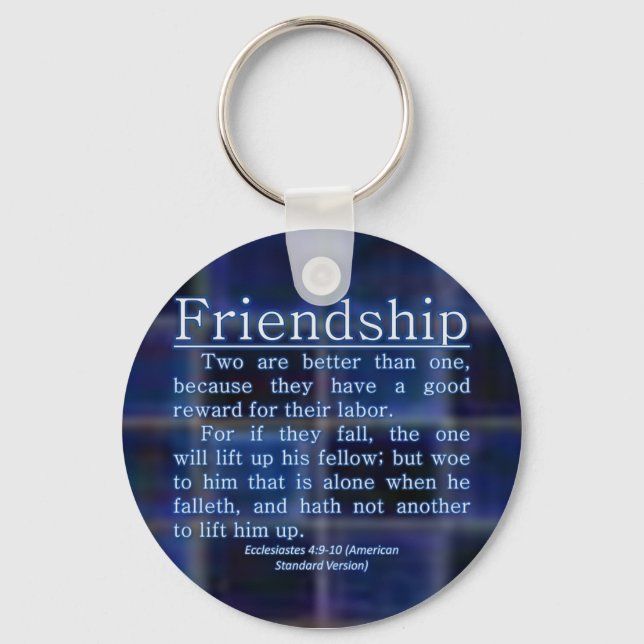 Ecclesiastes 4:9-10 keychain (Front)