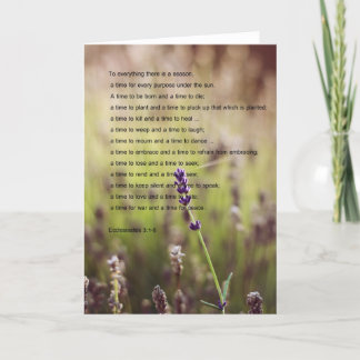 Ecclesiastes Verses Greeting Card