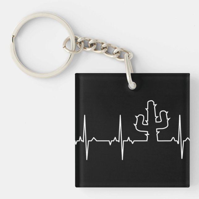 ECG Cactus Light Keychain (Front)