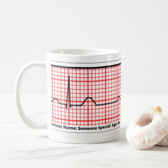 ECG mug (With Donut)