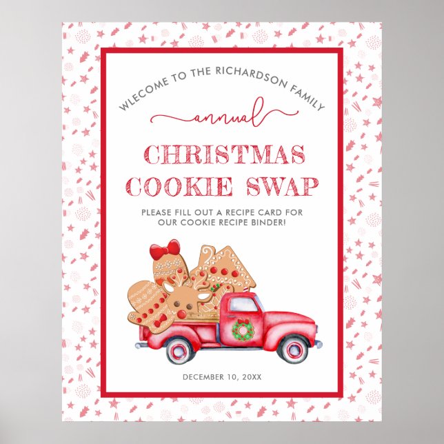Échange de cookies Affiche de bienvenue de pain d' (Devant)