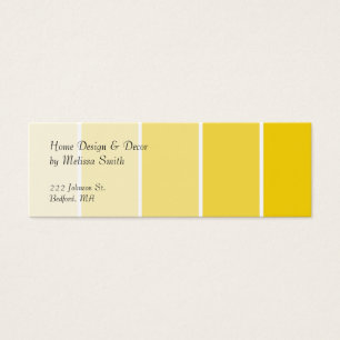 Échantillons de peinture jaune soleil