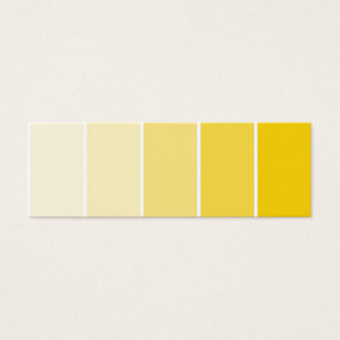 Échantillons de peinture jaune soleil