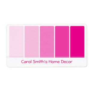Échantillons de peinture rose vif