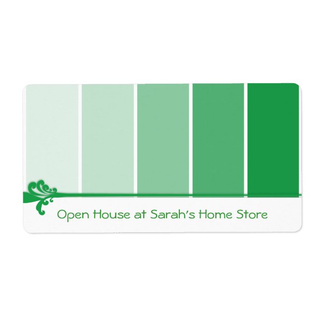 Échantillons de peinture vert brillant (Devant)