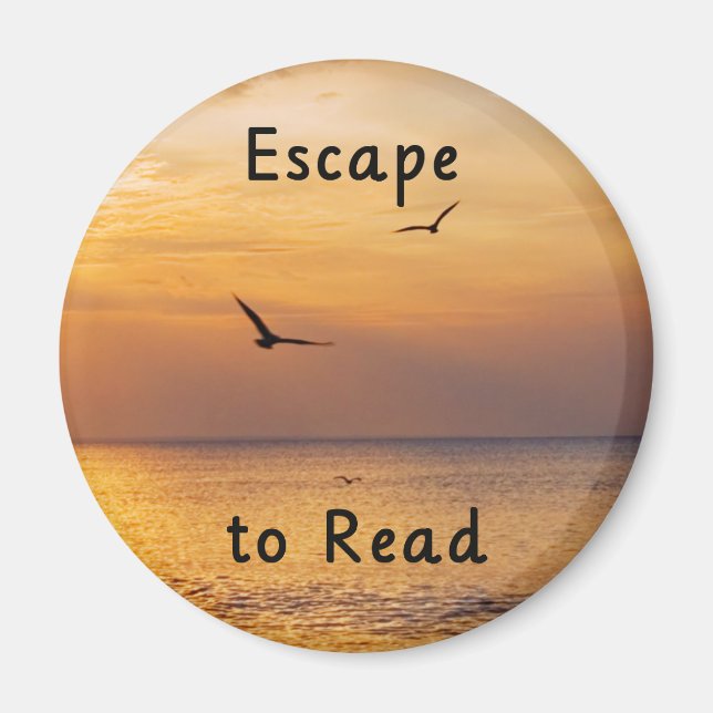 Échapper pour lire Magnet | Citation de lecture po (Devant)