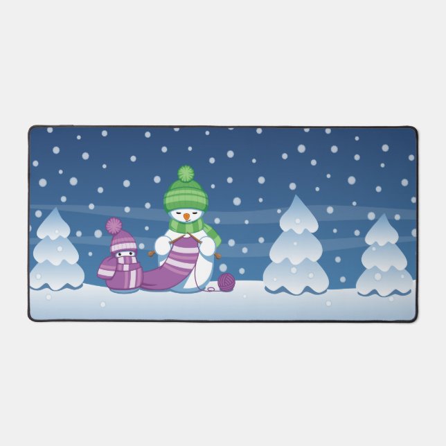 Écharpe Tricot Snowman (Recto)