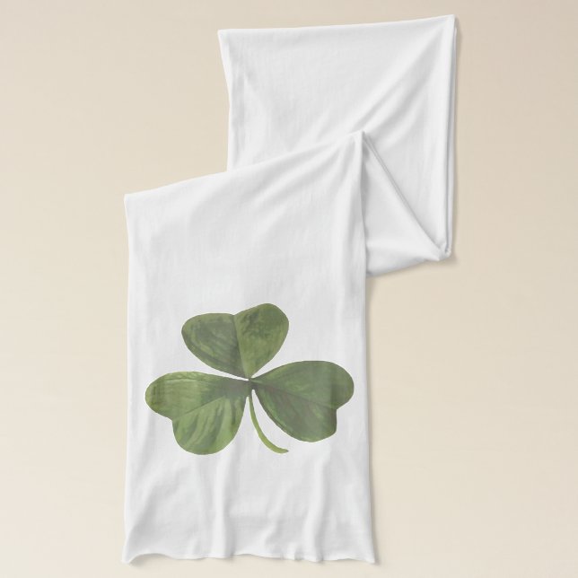 Écharpe Usine verte simple de shamrock (Gauche)