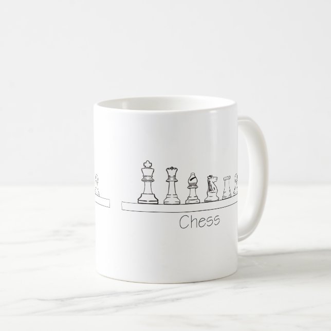 Échecs ! Café Mug (Devant droit)