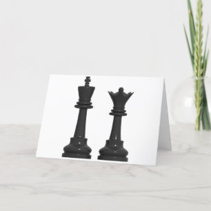 Échecs Carte d'anniversaire King et Queen humorist