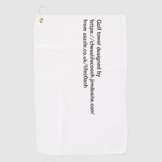 échecs ou serviette de golf