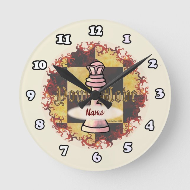 Échecs Queen Horloge (Recto)