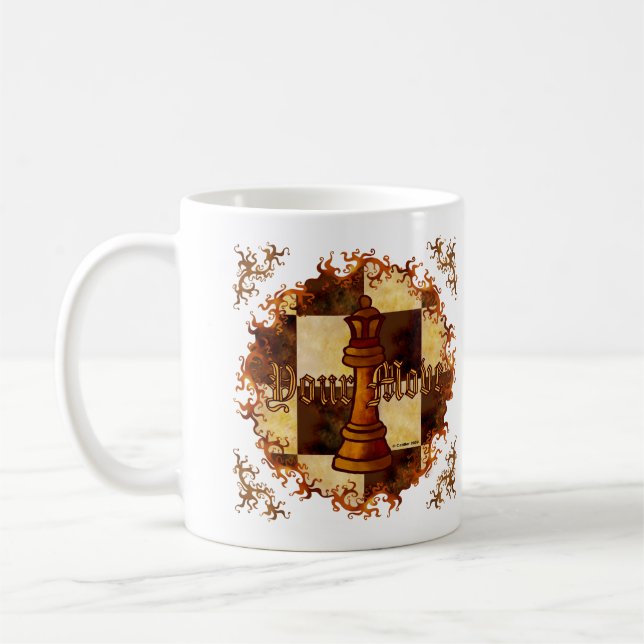 Échecs Queen mug (Gauche)