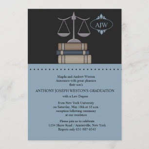 Échelle de bleu de justice, invitation d'école de