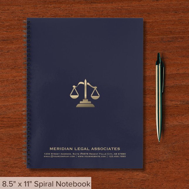 Échelle de justice Marine Carnet professionnel (Créateur téléchargé)