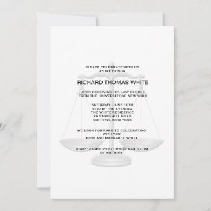 Échelle de justice Vous Choisissez Une Invitation