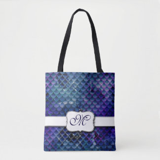 Echelle de sirène élégant Sac fourre-tout monogram