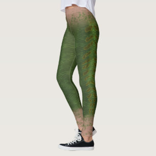 Échelle de sirène taille mixte Leggings forêt de K
