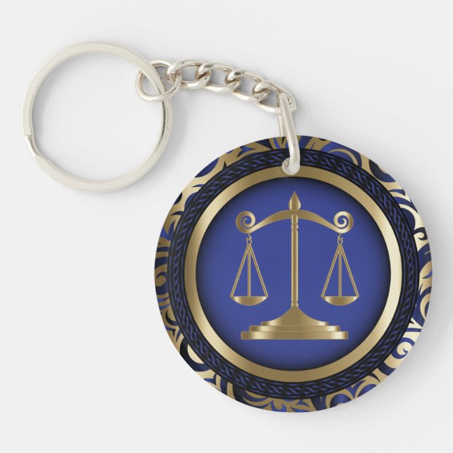 Échelles de justice | Avocat - Bleu (Devant)