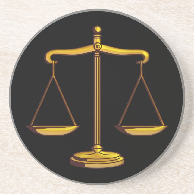 Échelles de justice - Dessous de verre (Devant)