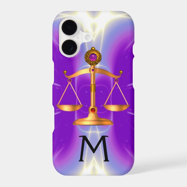 ÉCHELLES D'OR DE LA LOI AVEC PIERRES GEM MONOGRAM  (Verso)