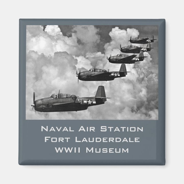 Echelon of Airplanes Magnet (Front)