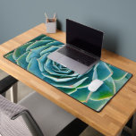 Echeveria Rosette, Secret Garden of Marrakech Desk Mat<br><div class="desc">Echeveria rosette (Echeveria elegans),  a semi-desert succulent plant native to Mexico,  Secret Garden of Marrakech,  Medina of Marrakech,  Mouassine neighbourhood,  Morocco.</div>