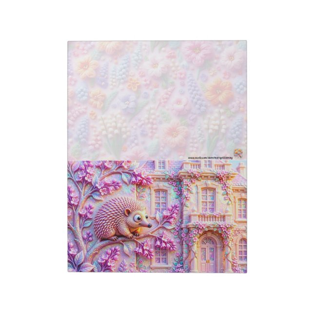 Echidna Hedgehog Castle Notepad (Rotated)