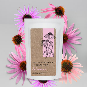 Echinacea bio Tea à base de plantes Kraft Étiquett