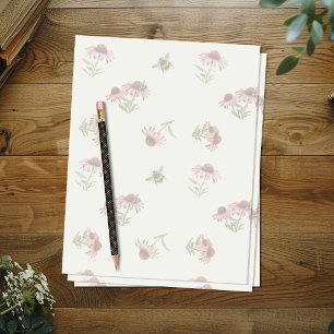 Echinacea Coneflowers Pattern Binder paper