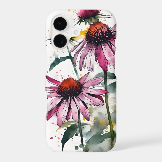 Echinacea - Fleurs aquarelle (Verso)