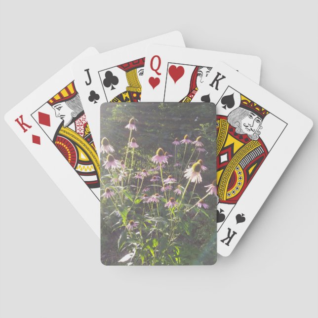 Echinacea Flowers in the Sun Playing Cards (Back)
