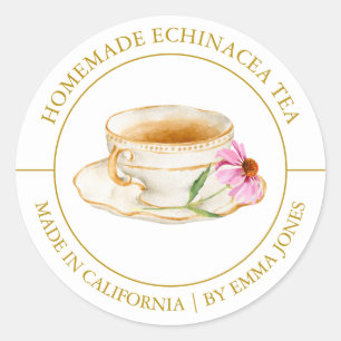 Echinacea Tea Modern label