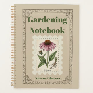 Echinacea Vintage Botanical Gardening Journal