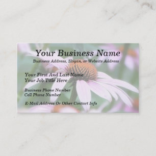 Echinaceas In The Mist Business Card