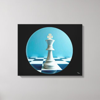 Échiquier sur toile