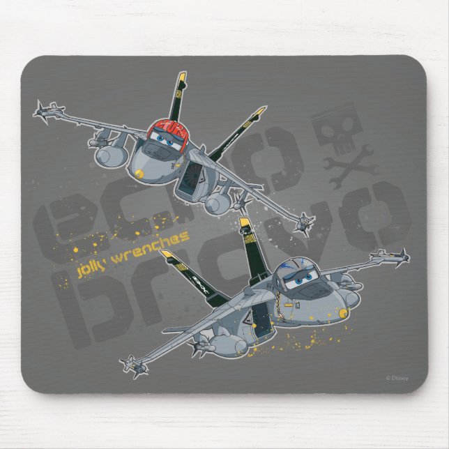 Echo and  Bravo Jolly Wrenches Mouse Pad (Front)