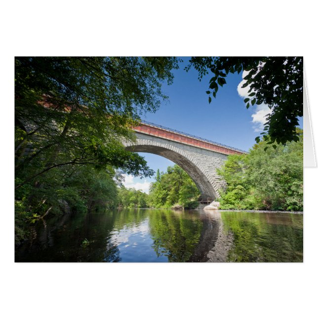 Echo Bridge at Hemlock Gorge, Charles River, Card (Front Horizontal)