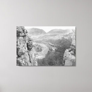 Echo Canyon Looking through Sioux Pass Photograp Canvas Print