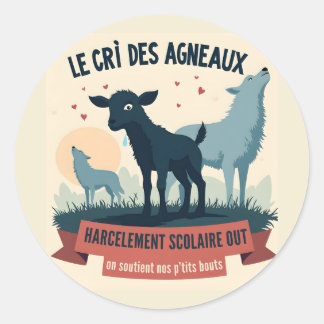 Écho Contre l’Oppression - Badge #BalanceTonTyra Classic Round Sticker