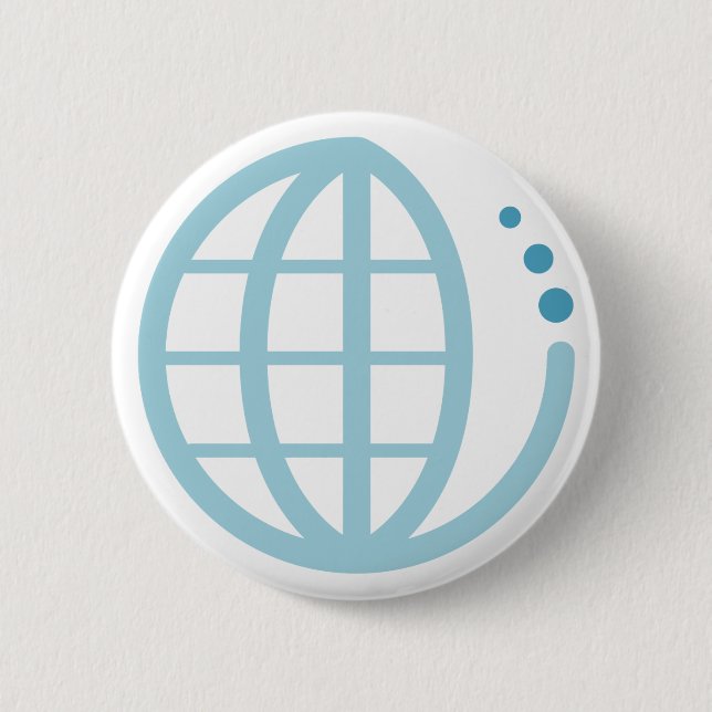 echo earth : conserve water 2 inch round button (Front)