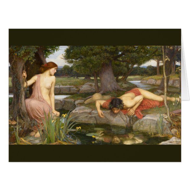 Echo et Narcissus par John William Waterhouse (Devant horizontal)