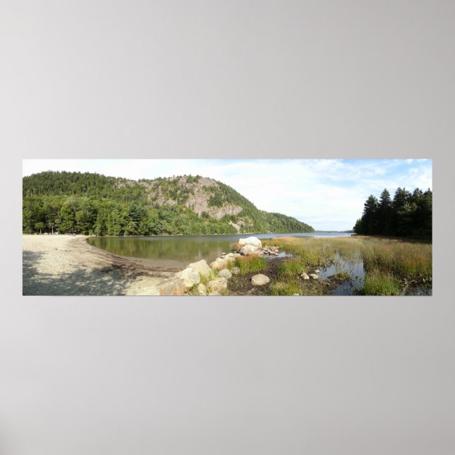 Echo Lake Beach at Acadia National Park Poster (Front)