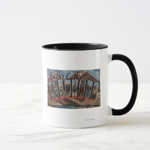 Echo Lake, Colorado - Large Letter Scenes Mug